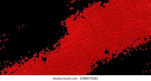 Grunge texture effect background. Distressed rough dark abstract textured. Red isolated on black.