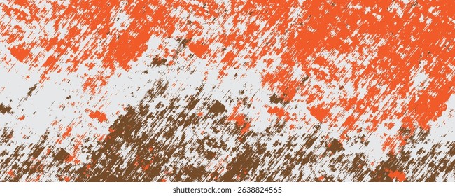 Grunge texture effect background. Distressed rough dark abstract textured. Orange colors isolated on white. Graphic design element vintage style concept for web banner, flyer, card, or brochure cover