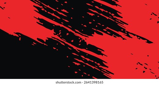 Grunge texture effect background. Distressed rough dark abstract textured. Black isolated on red. Graphic design element vintage style decoration concept grunge vector red black modern vector	