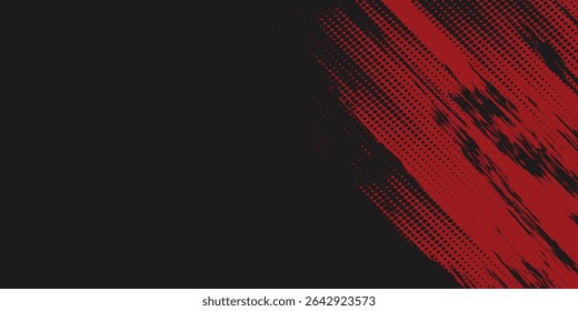 Fondo de efecto de textura Grunge. Angustiado áspero oscuro con textura abstracta. Negro aislado en rojo. Concepto de decoración de estilo vintage de elemento de Diseño gráfico para Anuncios, volante, tarjeta, moderno
