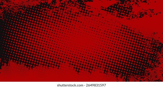 Fondo de efecto de textura Grunge. Angustiado áspero oscuro con textura abstracta. Negro aislado en rojo. Elemento de Diseño gráfico de estilo vintage concepto de decoración grunge Vector rojo negro 
Información importante