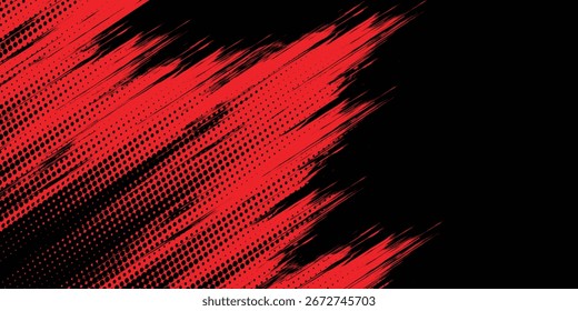 Grunge texture effect background. Distressed rough dark abstract textured. Black isolated on red. Graphic design element vintage style decoration concept grunge vector red black modern