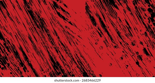 Fondo de efecto de textura Grunge. Angustiado áspero oscuro con textura abstracta. Negro aislado en rojo. Concepto de decoración de estilo vintage de elemento de Diseño gráfico para Anuncios, folleto, tarjeta o caleta de folleto