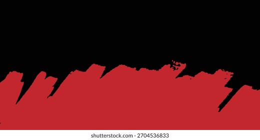 Grunge Textur Effekt Hintergrund. Beunruhigt rau dunkel abstrakt strukturiert. Schwarz einzeln auf Rot.Vektor eps10