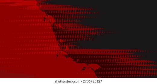 Fundo do efeito de textura do Grunge. Angustiado áspero escuro abstrato texturizado. Preto isolado em vermelho. Elemento de design gráfico estilo vintage 