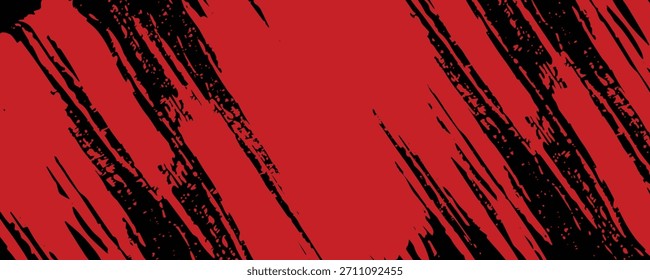 Fundo do efeito de textura do Grunge. Angustiado áspero escuro abstrato texturizado. Preto isolado em vermelho. Elemento de design gráfico estilo vintage decoração conceito para banners, folheto, cartão ou capa de brochura