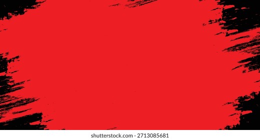 Grunge texture effect background. Distressed rough dark abstract textured. Black isolated on red. design abstract grunge ilustration.