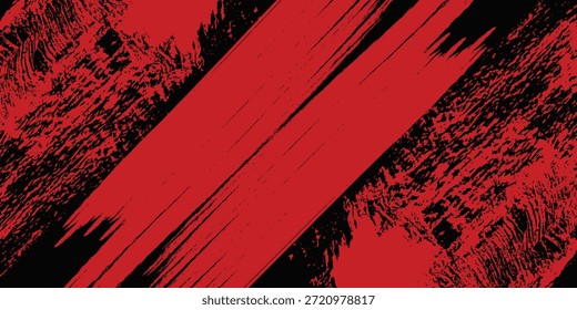Fundo do efeito de textura do Grunge. Angustiado áspero escuro abstrato texturizado. Preto isolado em vermelho. Elemento de design gráfico estilo vintage decoração conceito para banners, folheto, cartão ou capa de brochura