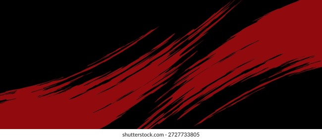 Fondo de efecto de textura Grunge. Angustiado áspero oscuro con textura abstracta. Negro aislado en rojo. Concepto de decoración de estilo vintage de elemento de Diseño gráfico para Anuncios, folleto, tarjeta o caleta de folleto