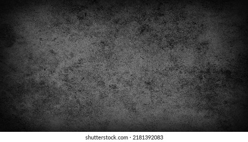Efecto de textura gruesa. Sobrecarga perturbada texturada. Fondo abstracto negro realista. Plantilla de diseño gráfico elemento de diseño de pared de concreto concepto de estilo de pared para cubierta de banner, volante, póster o folleto