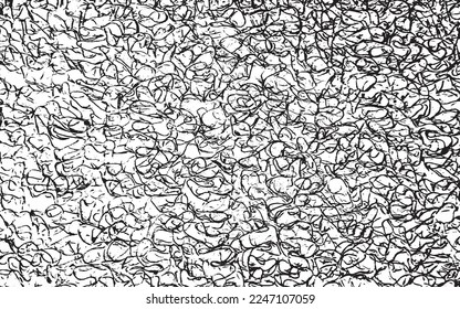Grunge texture effect. Distressed overlay rough textured. Abstract vintage monochrome. Black isolated on white background. Graphic design element curly style concept for banner, flyer, poster, etc
