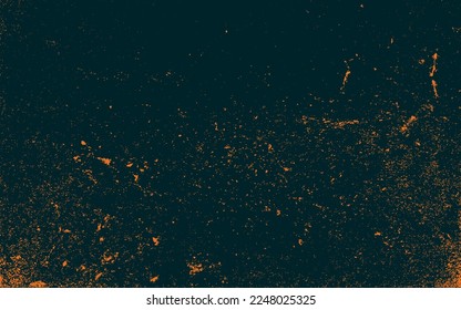 Grunge texture effect. Distressed overlay rough textured. Abstract vintage monochrome. Orange isolated on black background. Graphic design element halftone style concept for banner, flyer, poster, etc