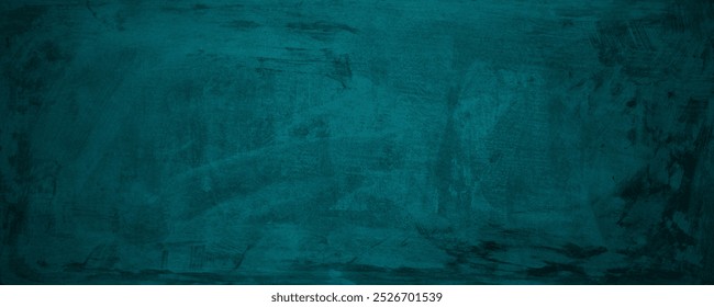 Efeito de textura grunge. Sobreposição angustiada áspera texturizada no espaço escuro. Fundo verde granulado. Elemento de design gráfico conceito de estilo de parede de concreto para banner, folheto, cartaz, brochura, capa, etc