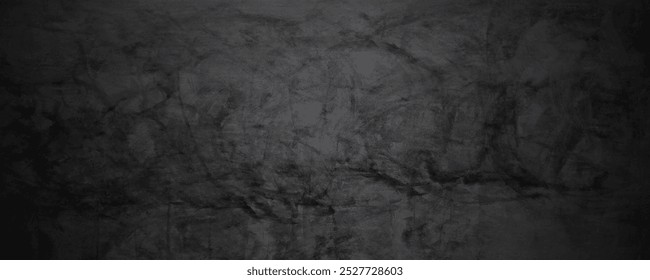 Efeito de textura grunge. Sobreposição angustiada áspera texturizada no espaço escuro. Fundo preto acastanhado. Elemento de design gráfico conceito de estilo de parede de concreto para banner, folheto, cartaz, brochura, capa, etc