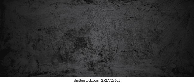 Efeito de textura grunge. Sobreposição angustiada áspera texturizada no espaço escuro. Fundo preto acastanhado. Elemento de design gráfico conceito de estilo de parede de concreto para banner, folheto, cartaz, brochura, capa, etc