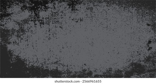 Grunge texture effect. Distressed overlay rough textured on dark space. Realistic gray background. Graphic design element concrete wall style concept for banner, flyer, poster, brochure, cover, etc