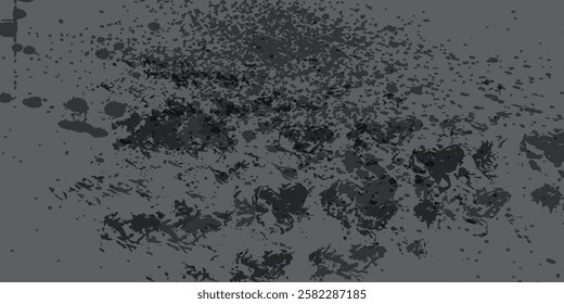 Grunge texture effect. Distressed overlay rough textured on dark space. Realistic gray background. Graphic design element concrete wall style concept for banner background