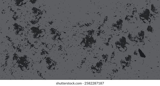 Grunge texture effect. Distressed overlay rough textured on dark space. Realistic gray background. Graphic design element concrete wall style concept for banner background