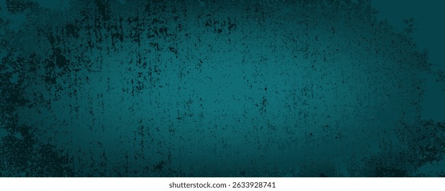 Grunge texture effect. Distressed overlay rough textured on dark space. Grainy green background. Graphic design element concrete wall style concept for banner, flyer, poster, brochure, cover, etc