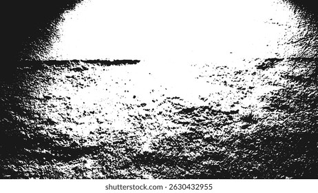 grunge texture featuring black and white halftone dots and dust screen print effect ideal for design work