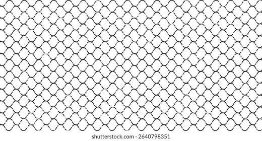 Grunge texture for fishing nets. Seamless pattern for sportswear or soccer goal, volleyball net, basketball hoop abstract simple art