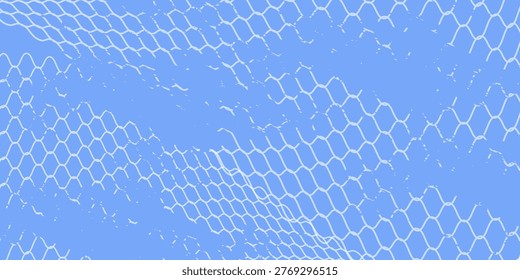 Grunge texture for fishing nets. Seamless pattern for sportswear or soccer goals, volleyball nets, basketball hoops. Modern grunge fishing nets.