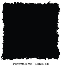 Grunge texture frame abstract isolated stock vector template