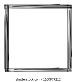 Grunge texture frame abstract isolated stock vector template