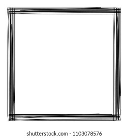 Grunge texture frame abstract isolated stock vector template