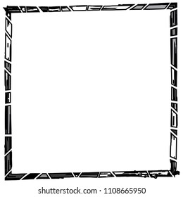Grunge texture frame abstract isolated stock vector template