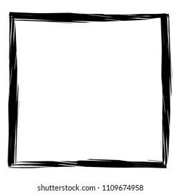 Grunge texture frame abstract isolated stock vector template