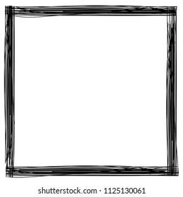 Grunge texture frame abstract isolated stock vector template