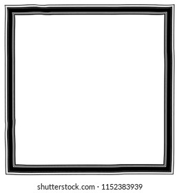Grunge texture frame abstract isolated stock vector template