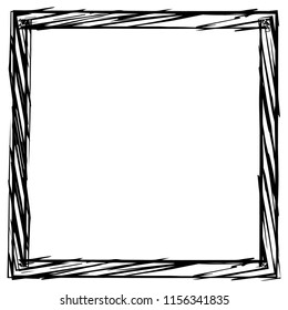 Grunge texture frame abstract isolated stock vector template