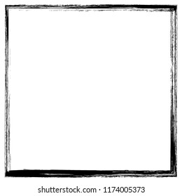 Grunge texture frame abstract isolated stock vector template
