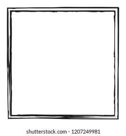 Grunge texture frame abstract isolated stock vector template