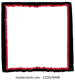 Grunge texture frame abstract isolated stock vector template