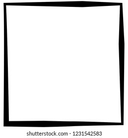Grunge texture frame abstract isolated stock vector template