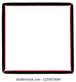 Grunge texture frame abstract isolated stock vector template