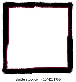 Grunge texture frame abstract isolated stock vector template