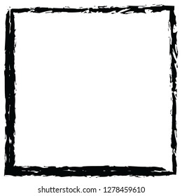 Grunge texture frame abstract isolated stock vector template