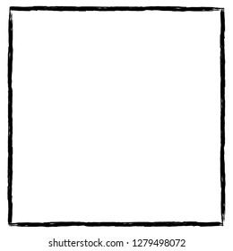 Grunge texture frame abstract isolated stock vector template