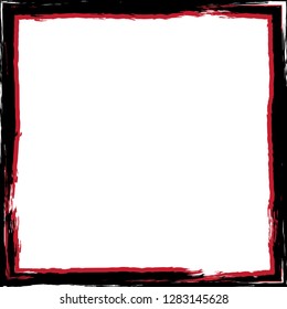 Grunge texture frame abstract isolated stock vector template