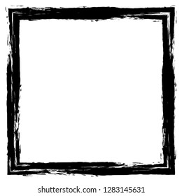 Grunge texture frame abstract isolated stock vector template