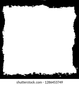 Grunge texture frame abstract isolated stock vector template