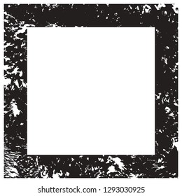 Grunge texture frame abstract isolated stock vector template