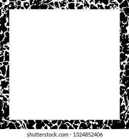 Grunge texture frame abstract isolated stock vector template