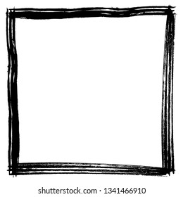 Grunge texture frame abstract isolated stock vector template