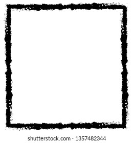 Grunge texture frame abstract isolated stock vector template