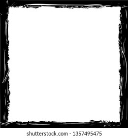 Grunge texture frame abstract isolated stock vector template